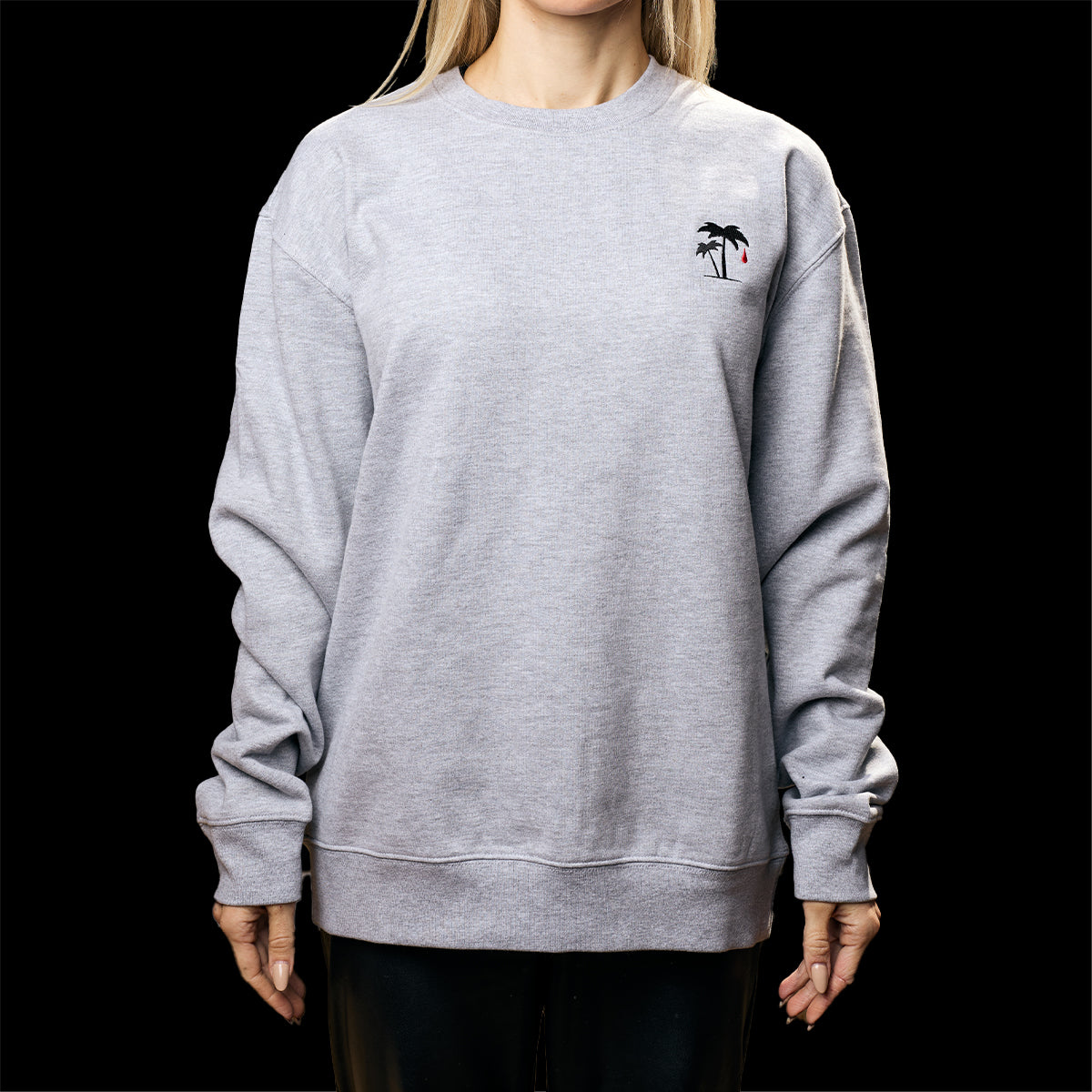 Harmaa college-paita